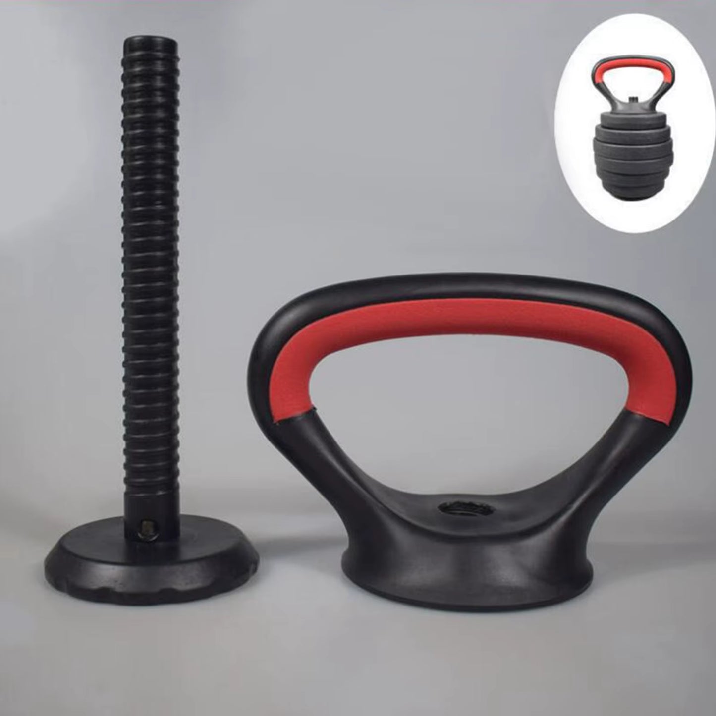 Kettlebell Handle Fitness Adjustable Metal Kettlebell Handle for Women Men Weight Plates Arm Strength Workout Kettle Bell Grip