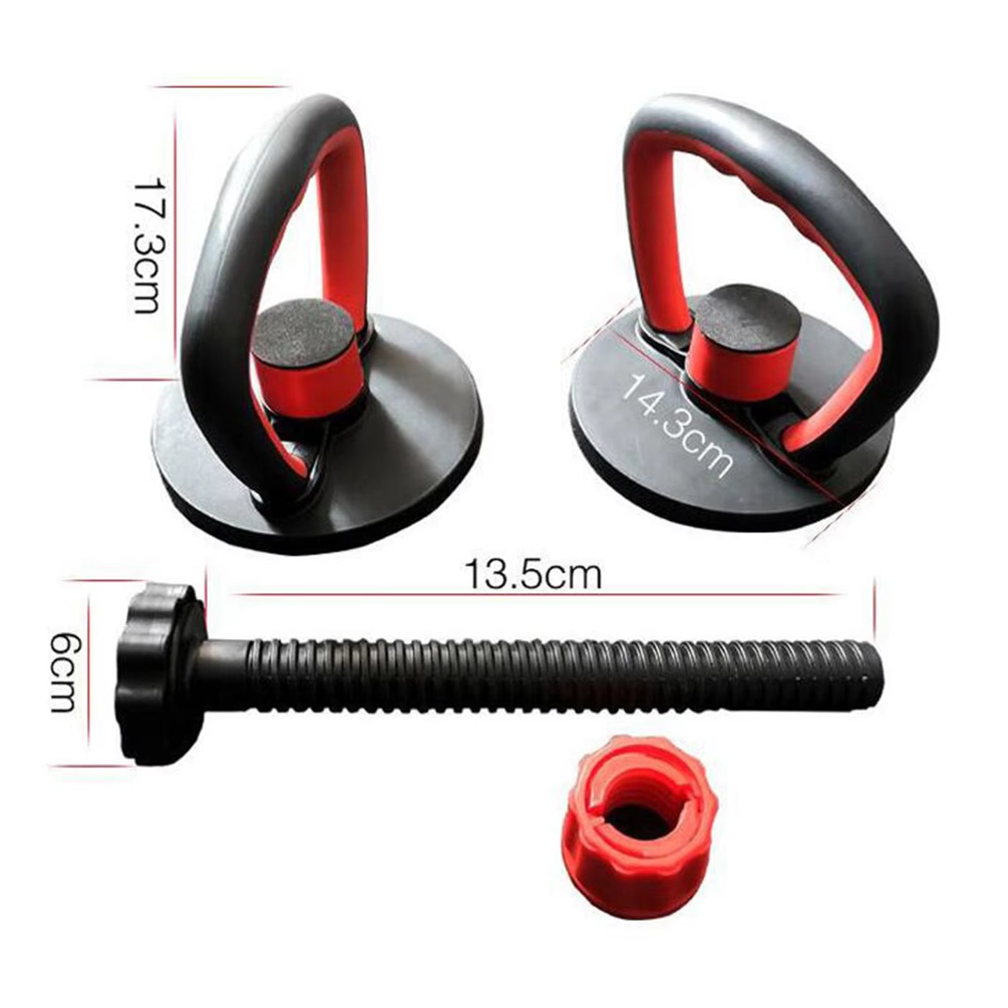 Kettlebell Handle Fitness Adjustable Metal Kettlebell Handle for Women Men Weight Plates Arm Strength Workout Kettle Bell Grip