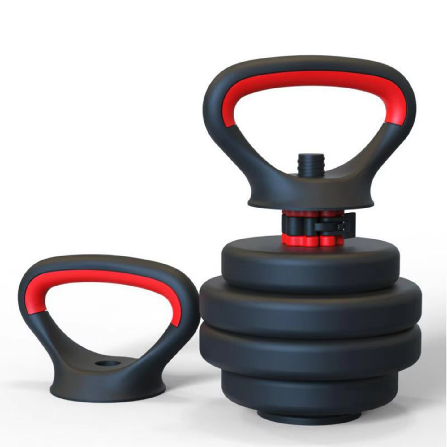 Kettlebell Handle Fitness Adjustable Metal Kettlebell Handle for Women Men Weight Plates Arm Strength Workout Kettle Bell Grip