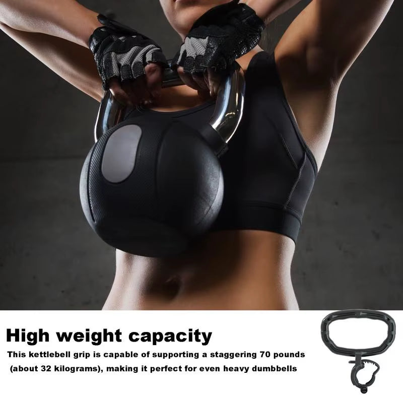 Kettlebell Grip Portable Attachment for Strength Training Converts Your Dumbbells into Kettlebells Fitness Tool for Home and Gym