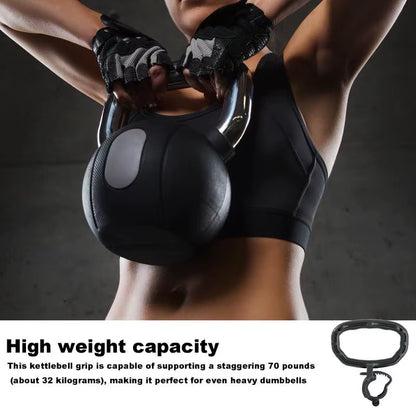 Kettlebell Grip Portable Attachment for Strength Training Converts Your Dumbbells into Kettlebells Fitness Tool for Home and Gym
