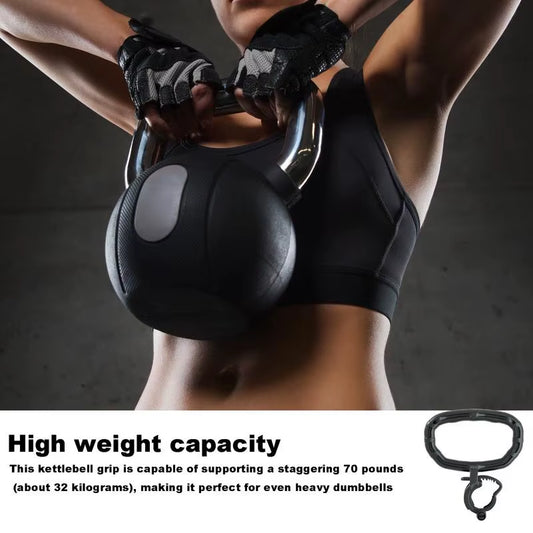 Kettlebell Grip Portable Attachment for Strength Training Converts Your Dumbbells into Kettlebells Fitness Tool for Home and Gym