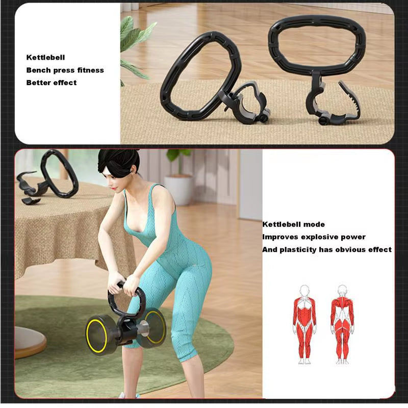Kettlebell Grip Portable Attachment for Strength Training Converts Your Dumbbells into Kettlebells Fitness Tool for Home and Gym